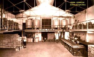ORAN - ECKMULH - RUE JOSEPH OLIVA - DISTILLERIE ANIS GRAS - SALLE D'EXPEDITION